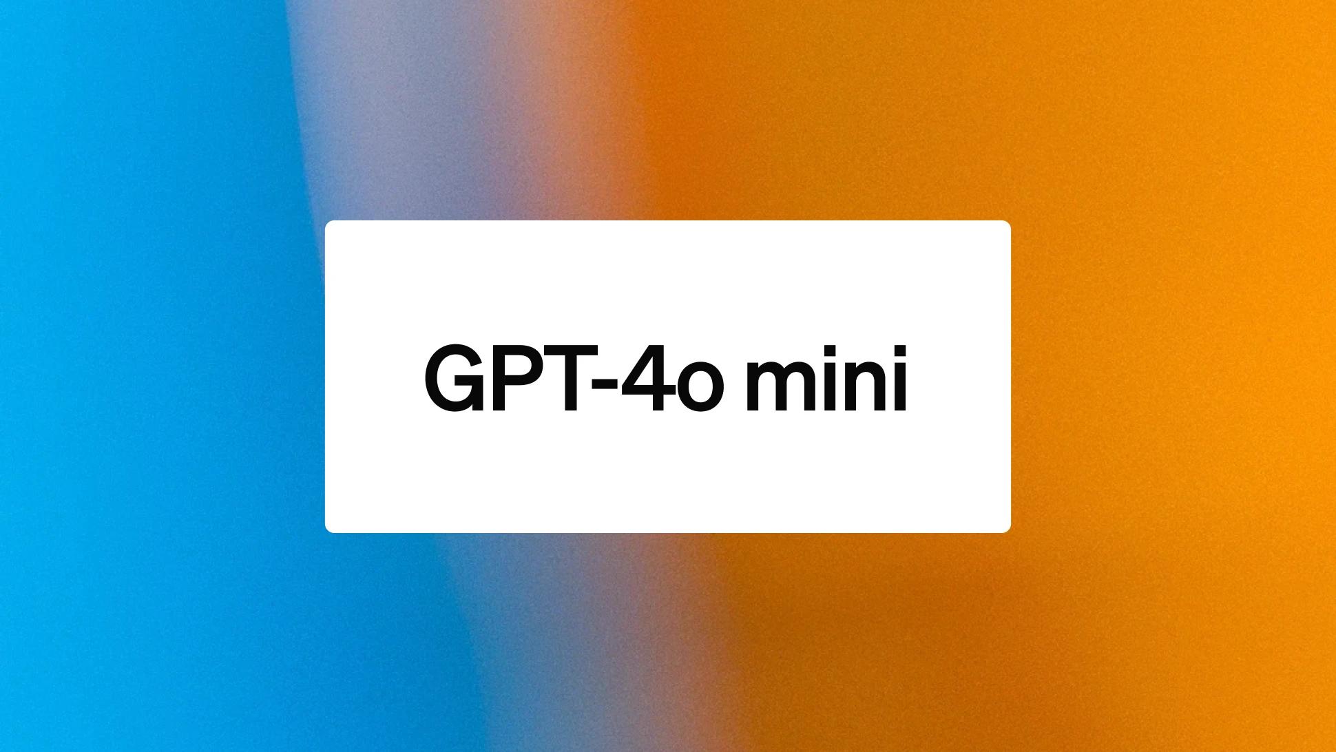 GPT-4o mini image